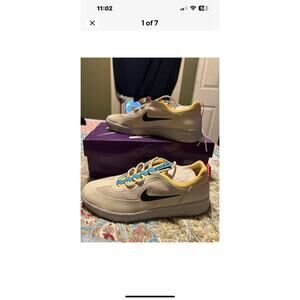 Women’s 9.5 NIKE SB NYJAH FREE 2 beach topaz gold yellow Bv2078 200